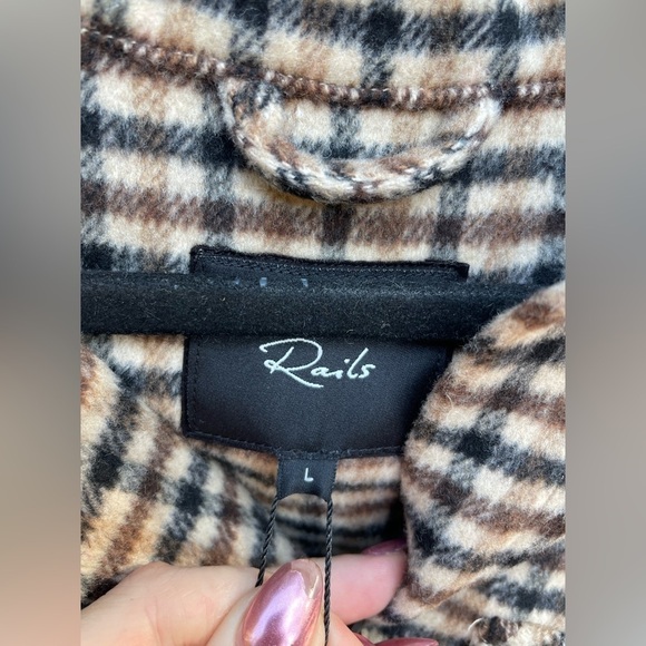 Rails | Rhodes Belted Shacket Ochre Sand Mocha New with Tags! - Picture 7 of 10